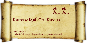 Keresztyén Kevin névjegykártya